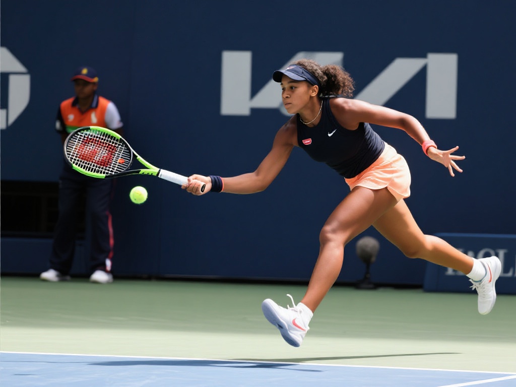 其中一局，高芙以一个巧妙的放短球迅速扭转