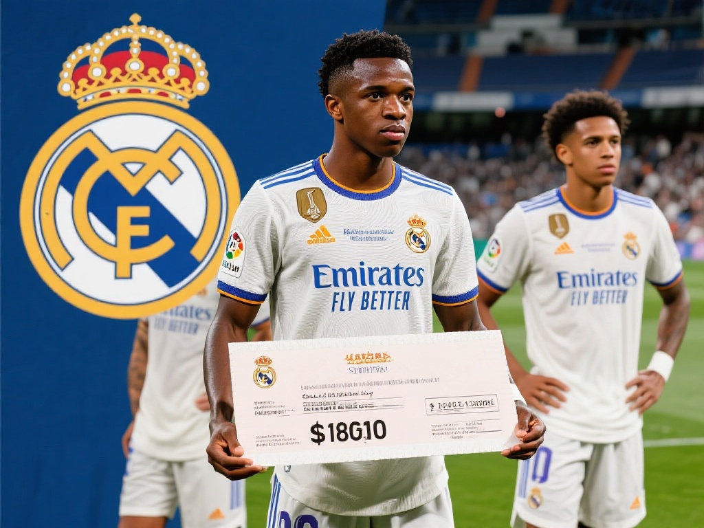 西媒:维尼修斯要求税后年薪2000万欧,续约谈判暂无突破 尽管维尼修斯的要求看似合理,但对于皇家马