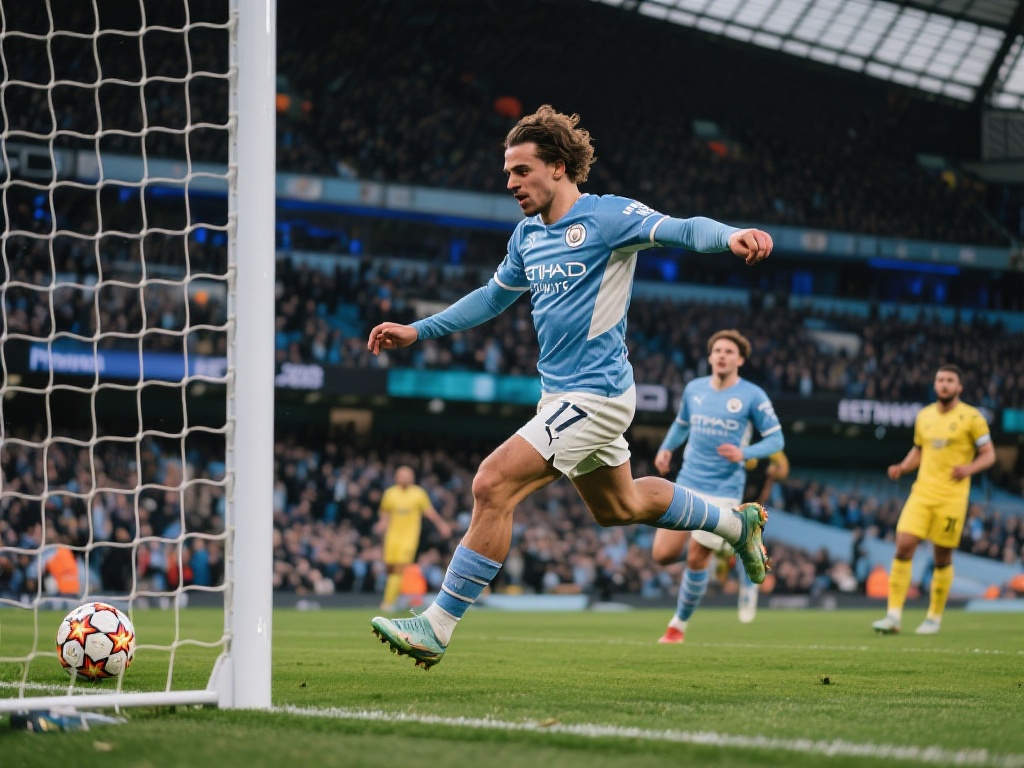 在比赛中，格拉利什的进球成了全场焦点。他