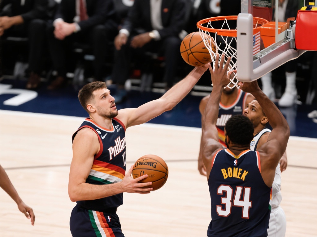 以本场比赛为例，当波格丹诺维奇在外线吸引